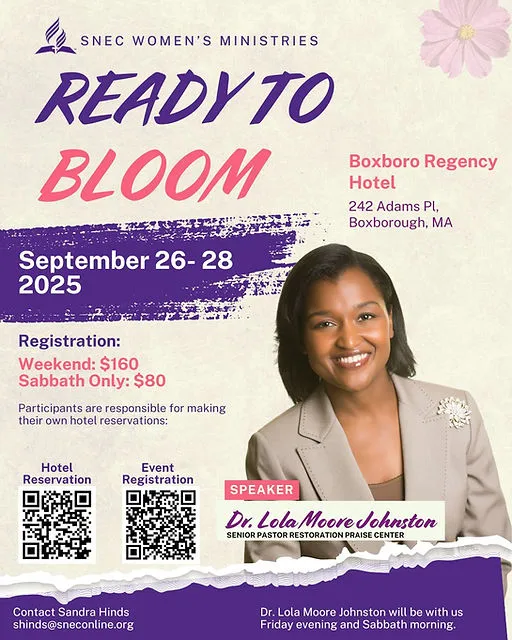 “Ready to Bloom” SNEC Women’s Ministry Retreat